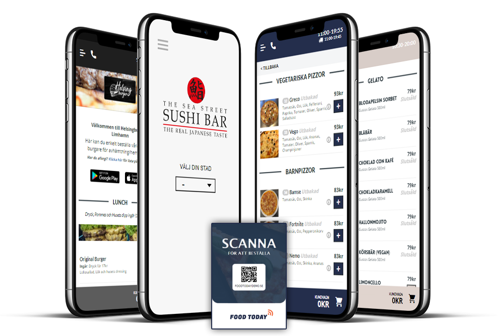 Beställningar online för restauranger